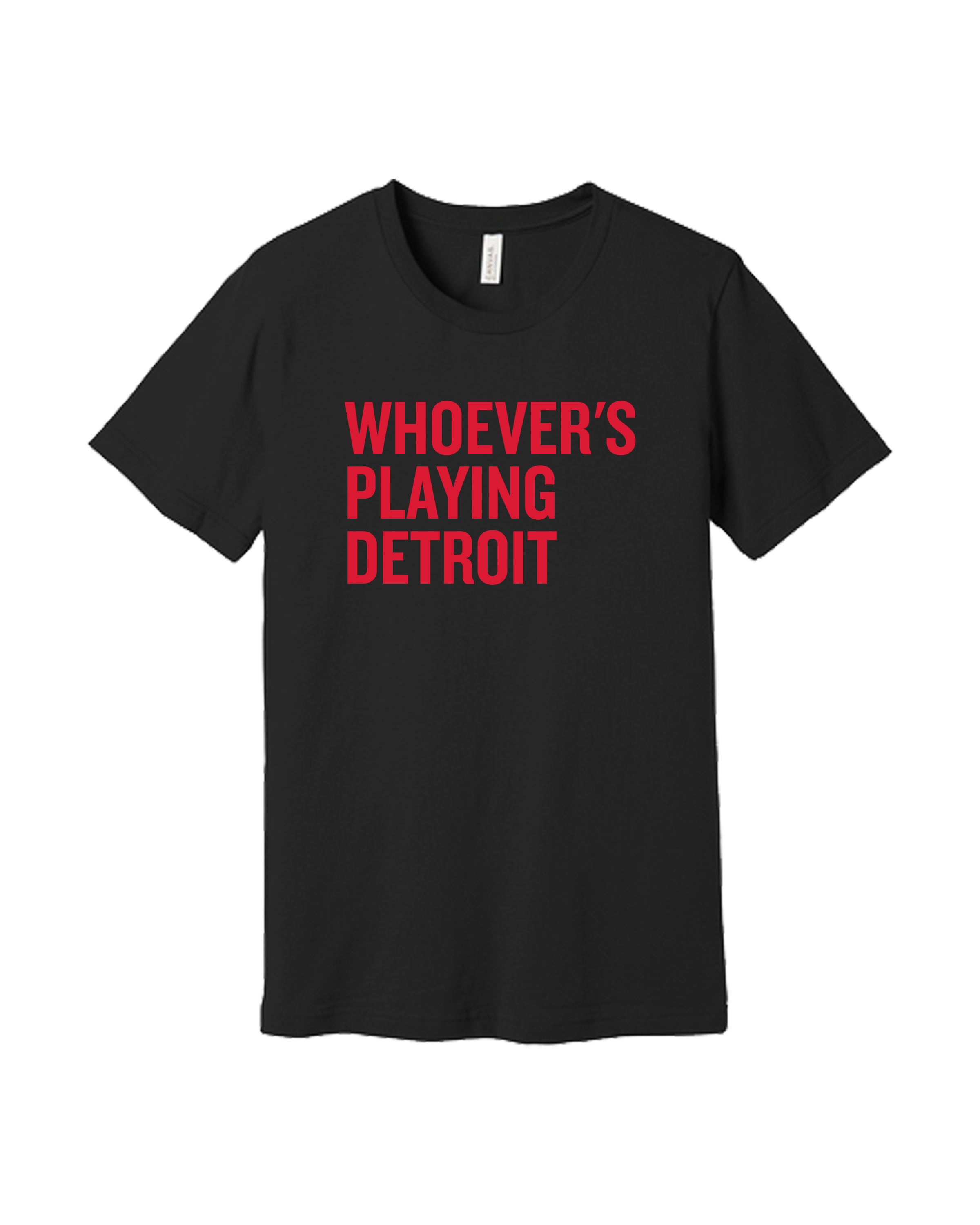 Whoever's Playing Detroit Short Sleeve Tee